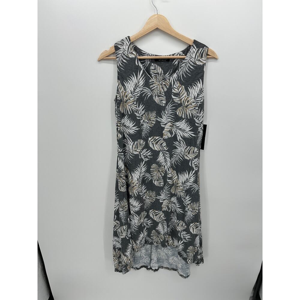 Tango Mango‎ Womens Boho Palm Print Sleeveless Dress Medium Resort Vacation NWT
